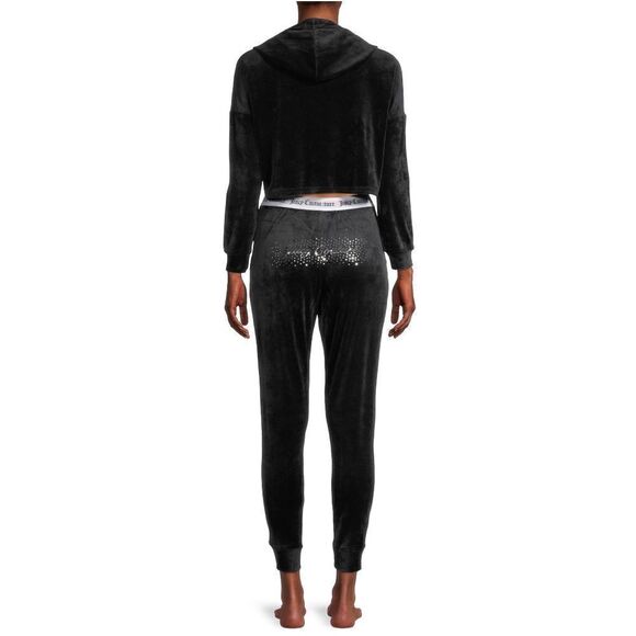 2-Piece Set Juicy Couture Velour Shine Embellished Sleep Set Tracksuit - Picture 3 of 8